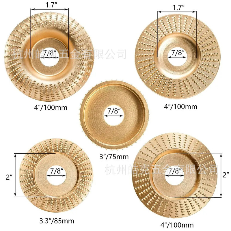 Set de discuri de șlefuit și de lustruit cu discuri rotunde dure de șlefuit pentru prelucrarea lemnului Discuri de șlefuit și modelat polizor unghiular