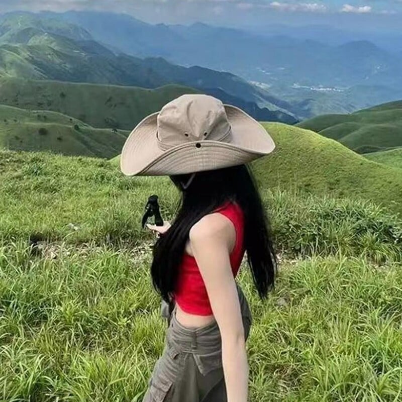 Nauja apsauga nuo saulės Žvejybos kepurė Vasarinė kvėpuojanti tinklinė kepurė Kepurės nuo saulės Panama alpinizmo vyrų žygio kepurės Anti Q5B6