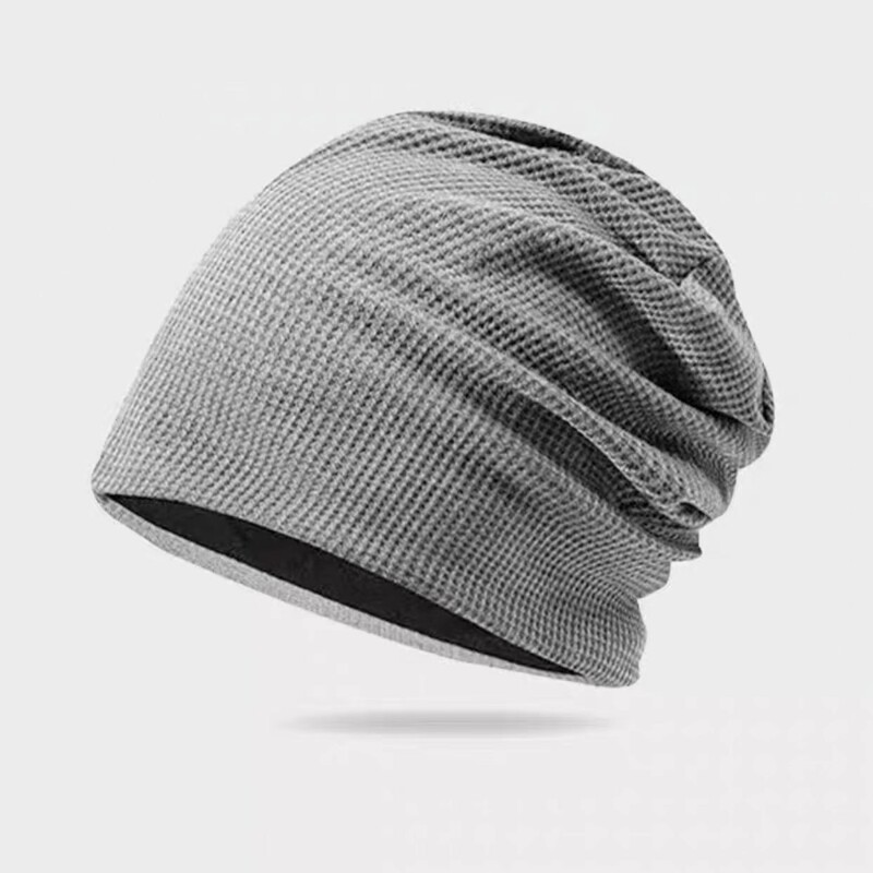 Fekete sapka Férfi téli divatos bolyhos kalap Férfi nagy fejkörfogat hideg sapka Baotou kötött sapka meleg gyapjú sapka