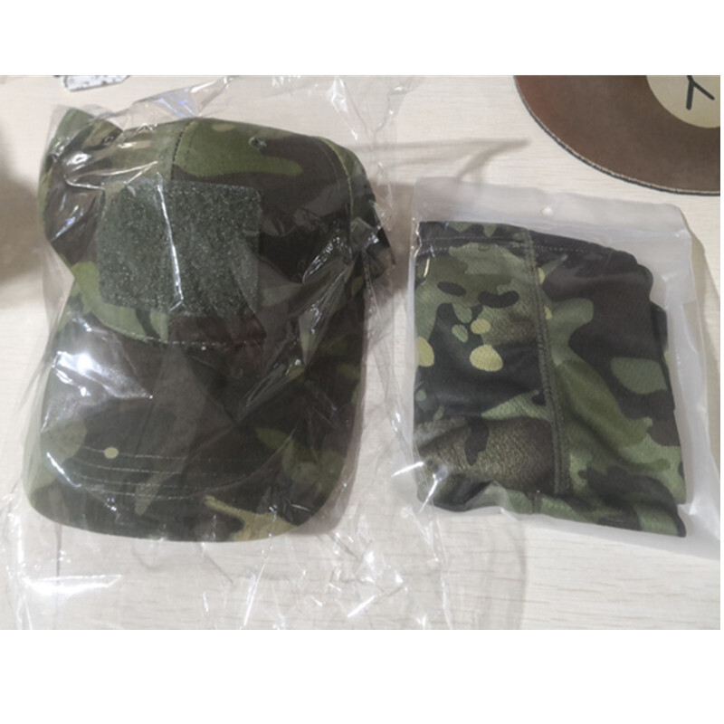 Balaclava în aer liber Mască de față Căciulă de soare Camuflaj Glugă Șepci Junglă Ciclism Drumeții Militare Tactice Full Face Acoperire Esarfă