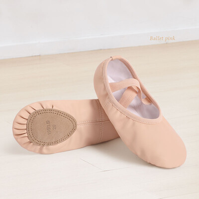 PU balettcipő tipegő lányoknak gyerekeknek tánccipő bőr balettlapos gyerekeknek puha talpú tornacipők táncpapucsok