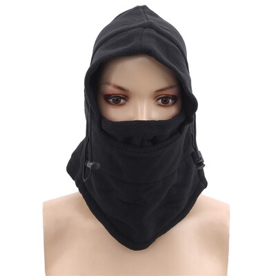 Unisex Femei Bărbați Polar Fleece Glugă Pălărie Casual Beanie Ski Snow Cap Snood Esarfă Mai încălzit Termic Iarna Rezistență la Frig