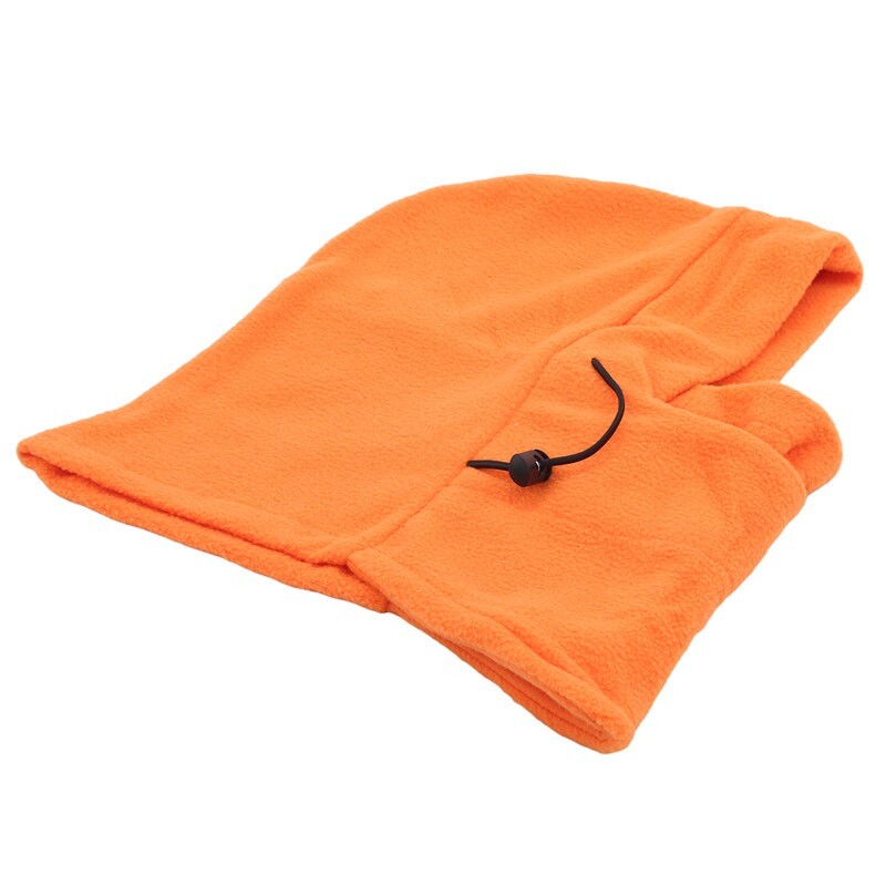 Unisex Femei Bărbați Polar Fleece Glugă Pălărie Casual Beanie Ski Snow Cap Snood Esarfă Mai încălzit Termic Iarna Rezistență la Frig
