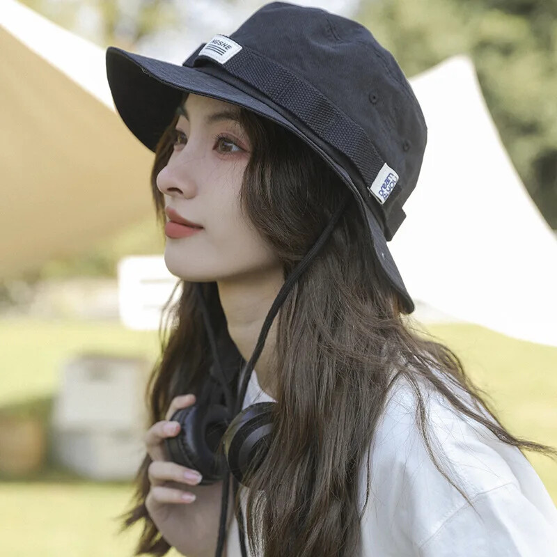 Japoniška greitai džiūstanti pakuojama kepurė Žvejo skrybėlė moterims Vasaros saulės kabantis krepšys alpinizmo laisvalaikiui atostogoms skirta kepurė