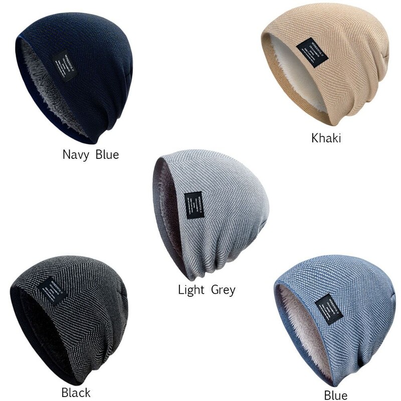 Căciulă termică tricotată, rezistentă la vânt, îngroșată, șapcă caldă, iarnă, caldă, în aer liber, pentru schi, unisex, din lână.