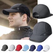 GADIEMKENSD Pălărie de alergare elastică cu boruri moi, uscare rapidă, nestructurată, șapcă de baseball unisex pentru adulți, golf, pălărie solidă snapback