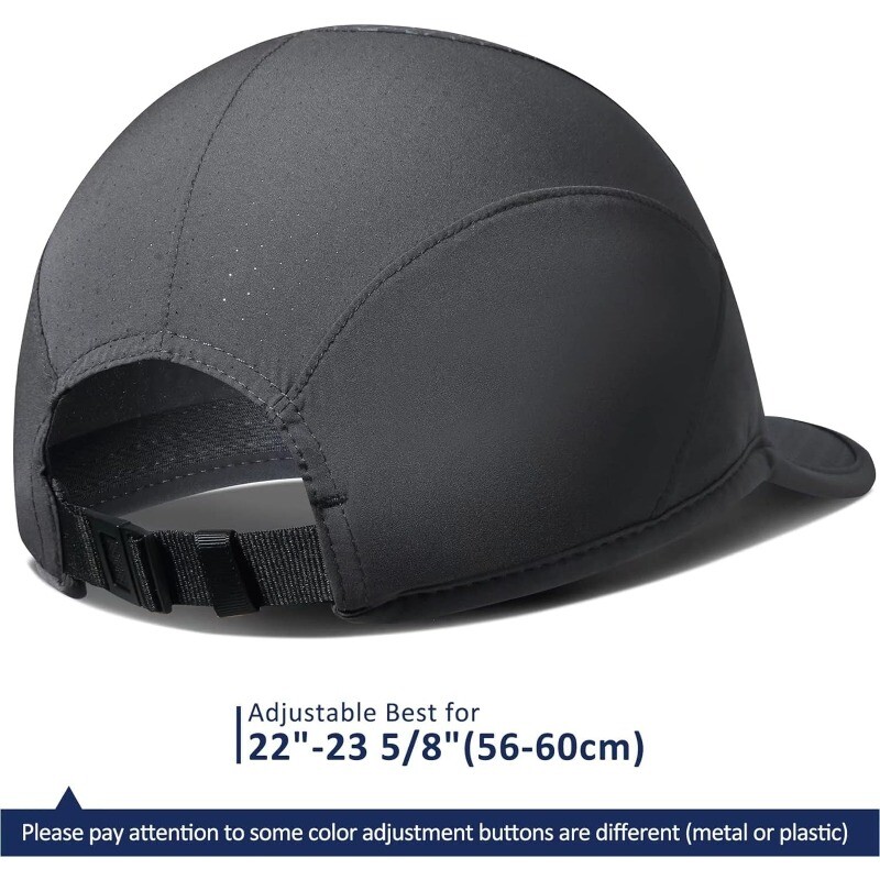 GADIEMKENSD Pălărie de alergare elastică cu boruri moi, uscare rapidă, nestructurată, șapcă de baseball unisex pentru adulți, golf, pălărie solidă snapback