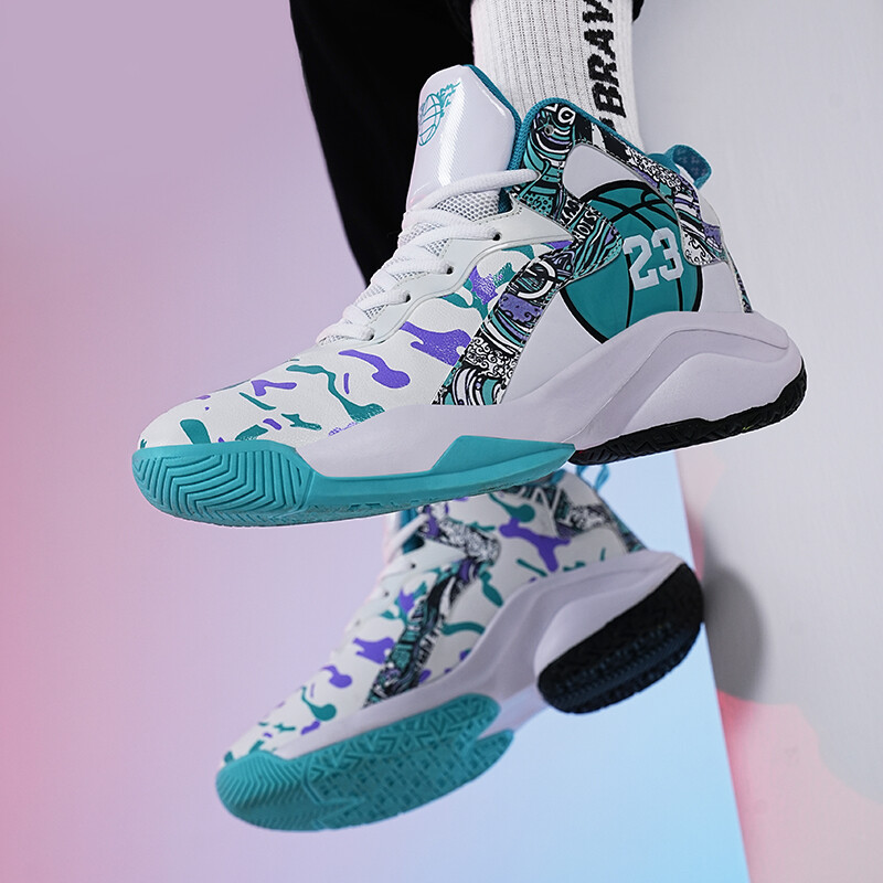 Pantofi de baschet unisex de vârf pentru bărbați, femei, pantofi cu amortizare, portabili, respirabili, anti-alunecare, pantofi sport în aer liber Chaussure Homme