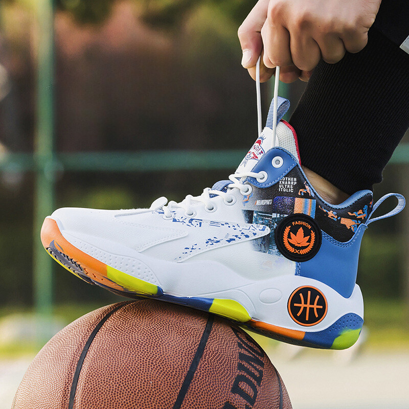 Krepšinio bateliai 2024 m. Nauji aukščiausios kokybės sportiniai madingi sportbačiai, orui pralaidūs sportiniai bėgimo bateliai, studentų jaunimo treniruotės