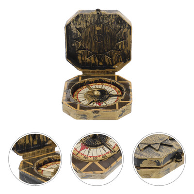 Unikāla Ziemassvētku pirātu kapteiņa kompasa rotaļlieta vintage Helovīna ballīte, grezna rotaļlieta kompasa dāvana bērniem rotāšanai