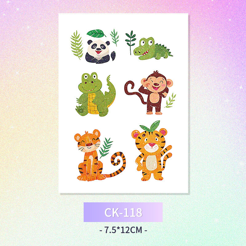 Sädeleva liblika näotätoveeringuga kleebis Haldjas pestav veekindel kauakestev armas ükssarvik hirv Kuu täheplaneet