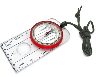 Āra mini kompass kartes mērogu lineāls Gaismas daudzfunkcionāls ceļojumu militārais kompass pārgājieni kempings izdzīvošanas ceļvedis