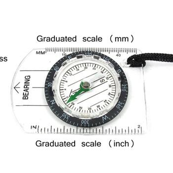 Оборудване на открито за оцеляване в пустинята професионален многофункционален компас компас карта мащаб мащаб компас