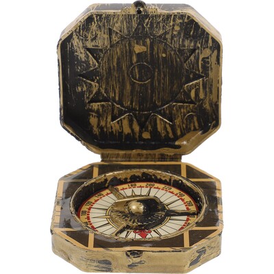 Пиратска играчка за Хелоуин Уникален коледен пиратски капитан Компас играчка Винтидж Хелоуин парти Фантастична играчка за декорация Играчка