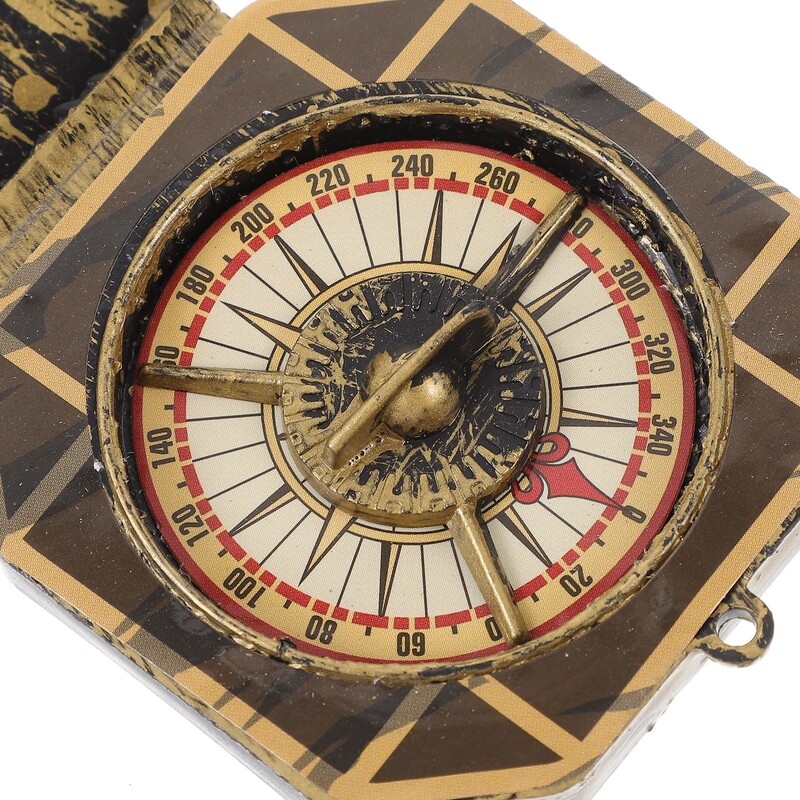 Пиратска играчка за Хелоуин Уникален коледен пиратски капитан Компас играчка Винтидж Хелоуин парти Фантастична играчка за декорация Играчка