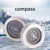 Āra kompass 60 mm nerūsējošā tērauda pārnēsājams kompass kempings alpīnisma bērniem, augstas precizitātes kompass