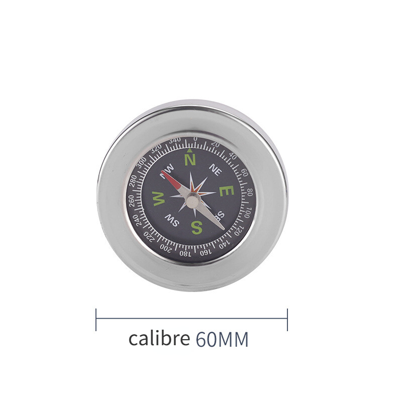 Външен компас 60 мм преносим компас от неръждаема стомана Къмпинг Алпинизъм Детски учебен високопрецизен компас