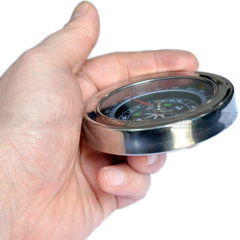Фън шуй Китайски джобен портативен Luopan компас от неръждаема стомана Сложен кръгъл Luo Pan Аксесоари за декорация на дома