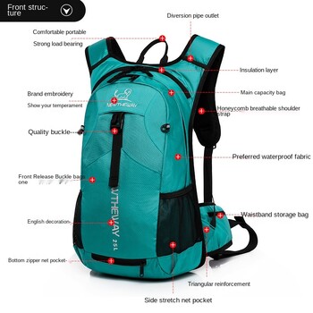 Cycling Ultralight Bag Outdoor Unsex Ελαφρύ αναπνεύσιμο αδιάβροχο σακίδιο πλάτης κάμπινγκ ποδηλάτου τσάντα νερού τσάντα πλάτης Τσάντες κατασκήνωσης