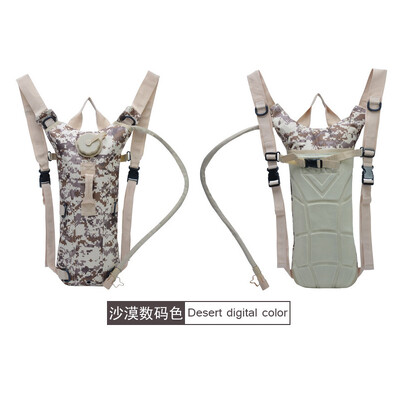 Тактическа раница за хидратация Водоустойчива найлонова торба за вода с 3-литров мехур за туризъм, колоездене, катерене