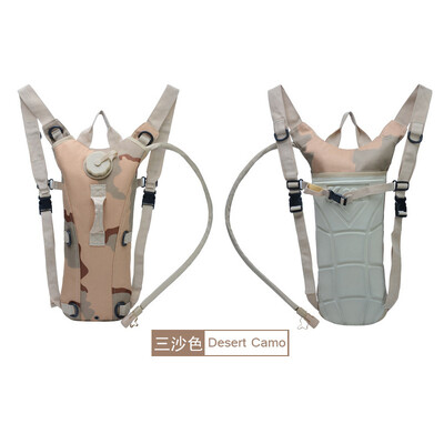 Тактическа раница за хидратация Водоустойчива найлонова торба за вода с 3-литров мехур за туризъм, колоездене, катерене