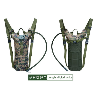 Тактическа раница за хидратация Водоустойчива найлонова торба за вода с 3-литров мехур за туризъм, колоездене, катерене
