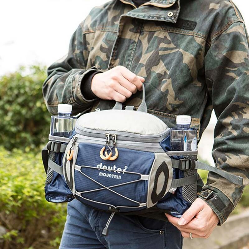 8L Спортна чанта за кръста Раница за туризъм на открито Раница за езда Къмпинг Пътна чанта за през рамо Бутилка за вода Колоездене X352D