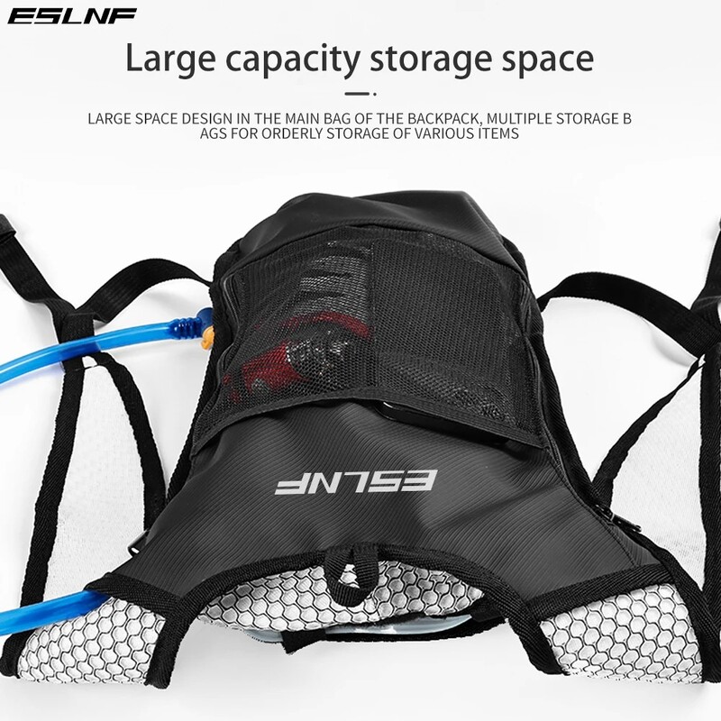 ESLNF Bike Bags Преносима раница за вода Голяма вместимост Велосипедна чанта за вода Спорт на открито Катерене Туристическа чанта Хидратираща раница