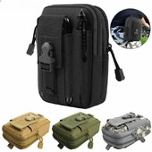 1 бр. Чанта за колан Външна чанта за телефон през кръста Найлонова водоустойчива тактическа Molle Pocket Спортни ловни аксесоари EDC Пакет за съхранение на инструменти