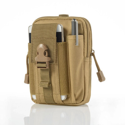 1 бр. Чанта за колан Външна чанта за телефон през кръста Найлонова водоустойчива тактическа Molle Pocket Спортни ловни аксесоари EDC Пакет за съхранение на инструменти
