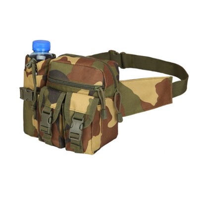 Мъжка тактическа раница за кръста на открито Многофункционална найлонова бутилка за вода за туризъм Калъф за телефон Спортен лов Катерене Къмпинг чанта за колан
