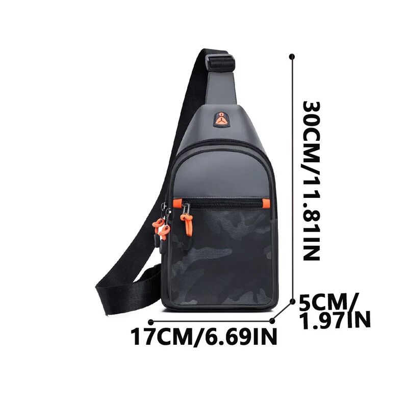 Модна мъжка водоустойчива чанта за гърди цена достъпна чанта за смяна на документи за мобилен телефон Спорт на открито свободно време
