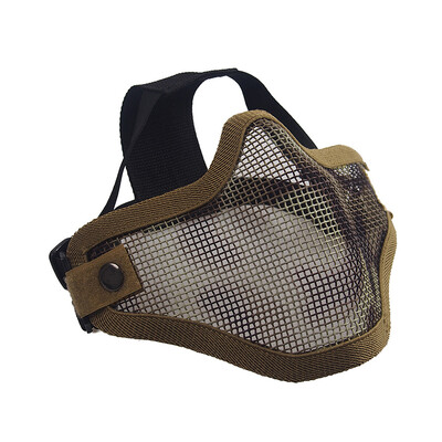 REikirc Tactical Half Face Airsoft Mask Metal Net Dual Strap Adjustment CS Wargame Защитни маски