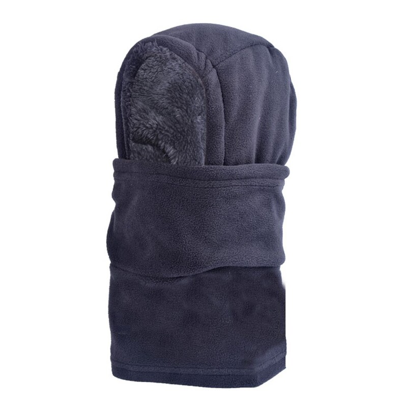 Зимна топла външна поларена шапка Мъжка ветроустойчива маска за лице Топло за врата Дамско удебелено покривало за глава Спортен шал Шапки