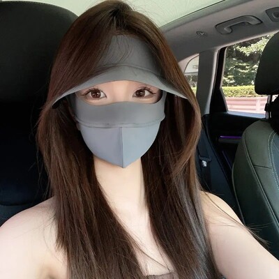 Слънцезащитна маска за цялото лице Външен дишащ сенник Покривало за лице UV защита Мотоциклет Топъл щит за лице Търговия на едро