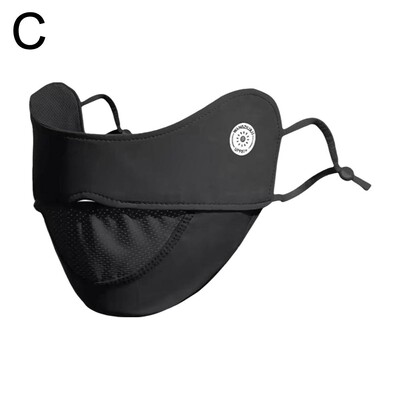 Колоездене Ледена копринена маска за лице Анти-UV слънцезащита Лятна унисекс регулируема дишаща бандана Лов Спортна маска за бягане Шал