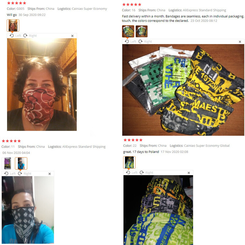 Мода Мъже Жени Глава Лице Шия Сенник Яка Гети Тръба Бандана Шал Спортни шапки Шал Прахоустойчив Риболов на открито