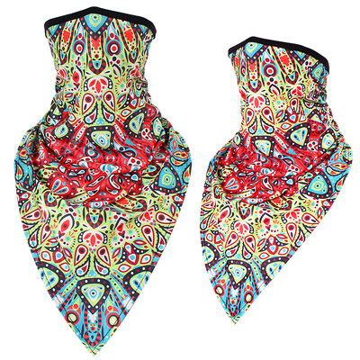 Мултифункционален щампован триъгълен шал Мотоциклет Колоездене Бандани Туризъм Къмпинг Лов Риболов По-топла маска за лице