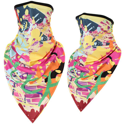 Мултифункционален щампован триъгълен шал Мотоциклет Колоездене Бандани Туризъм Къмпинг Лов Риболов По-топла маска за лице