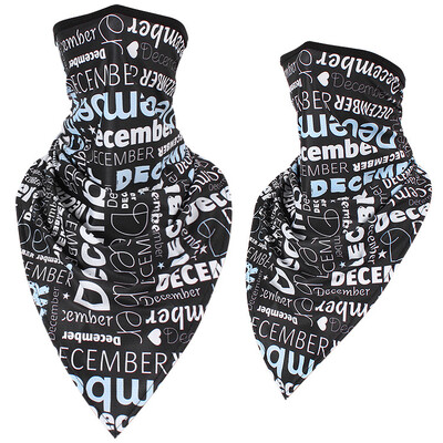 Мултифункционален щампован триъгълен шал Мотоциклет Колоездене Бандани Туризъм Къмпинг Лов Риболов По-топла маска за лице