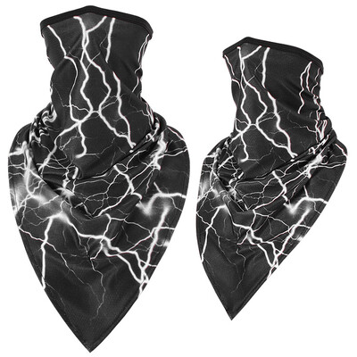 Мултифункционален щампован триъгълен шал Мотоциклет Колоездене Бандани Туризъм Къмпинг Лов Риболов По-топла маска за лице