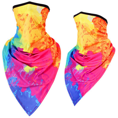 Мултифункционален щампован триъгълен шал Мотоциклет Колоездене Бандани Туризъм Къмпинг Лов Риболов По-топла маска за лице