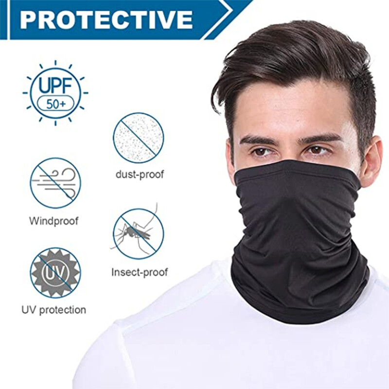 Лятна UV защита Велосипедна маска за лице Високоеластични безшевни бафове Гети Лента за глава Колоездене Планински щит за лице Мъжки шал