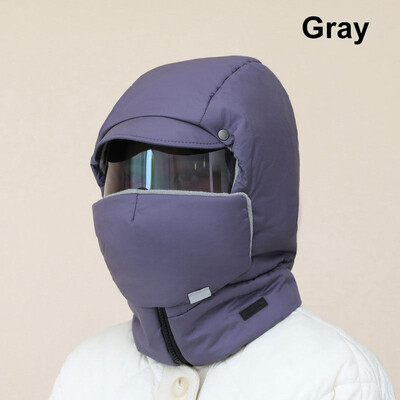 Мотоциклетна ветроустойчива маска за лице с качулка, зимна ветроустойчива маска с пълно покритие за каране на открито с очила, памучна защита, дишаща