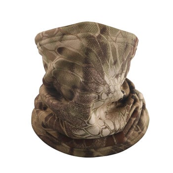 Fleece Thermal Tactical Camouflage Mask Outdoor Sports Mesh Λαιμό κασκόλ Μισό πρόσωπο Κάλυμμα λαιμού Γκέτα λαιμού Camo Bandanas Μαντίλι