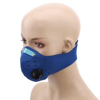 Μάσκα ποδηλασίας με φίλτρα 1 τεμ. Αναπνέει MTB Bike Cycling Face Mask Dustproof Sports Running Face Cover