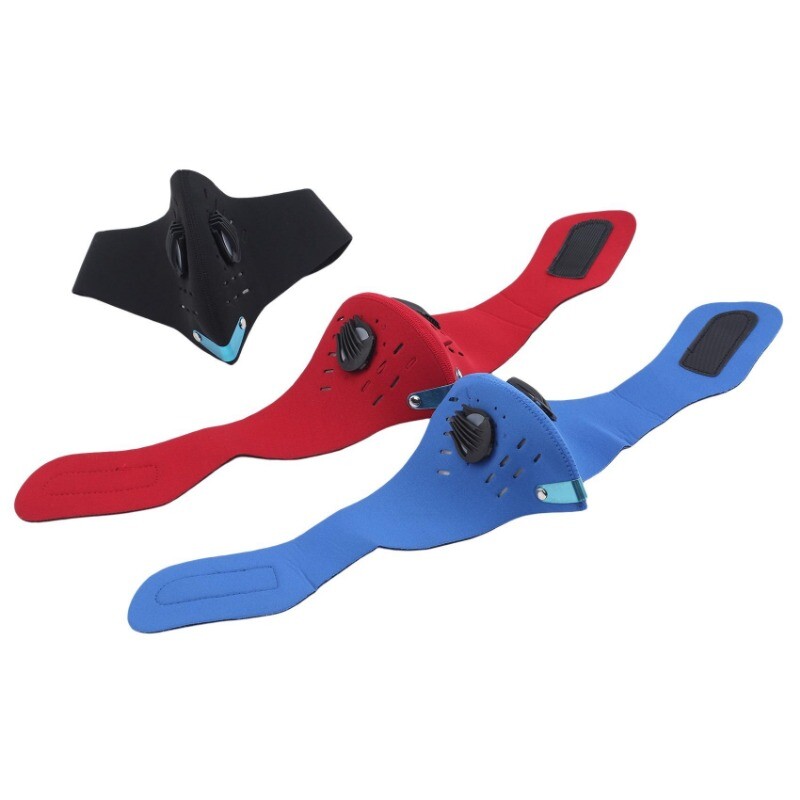 Велосипедна маска с филтри от 1 бр. Дишаща MTB велосипедна маска за лице за колоездене Прахоустойчива маска за лице за спортно бягане