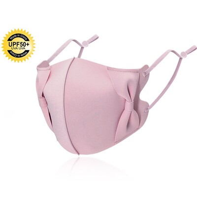 Anti-uv UPF50+ Ice Silk Sunscreen Cycling Mask 3D Bow Anti-sun Mask Летни спортове на открито Маска за лице Бягане Шофиране Face Cover