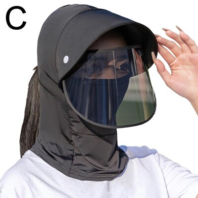 Летен слънцезащитен крем Дамски калъф за лице Шапка Сваляща се маска Работник на открито Защита на врата Сенник Козирки Колоездене Анти-UV капачка