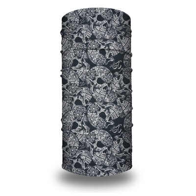 01-31 Seamless Holloween Skull Bandana Skeleton Cycling Neck Gaeter Ski Face Cover Лента за глава Маска Спорт на открито Многофункционален шал